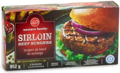 WESTERN FAMILY SIRLOIN BURGERS [852 G]