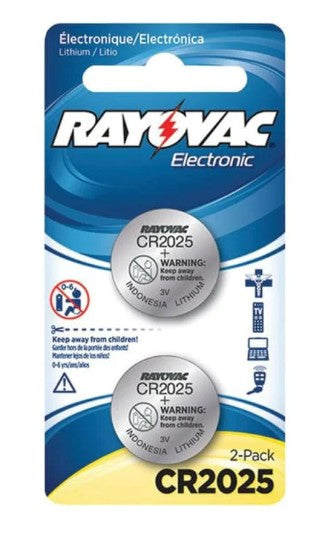 RAYOVAC LITHIUM CR2025 3V [2 PACK]