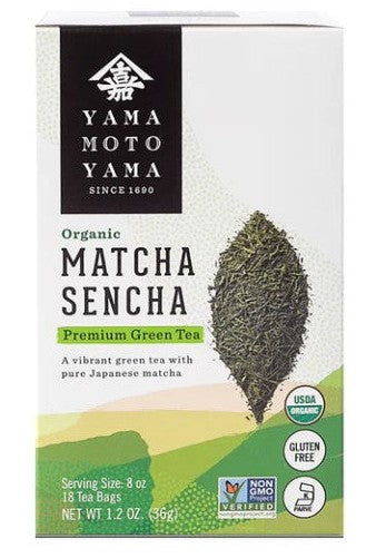 YAMAMOTOYAMA ORGANIC GREEN TEA MATCHA SENCHA [16 BAGS]
