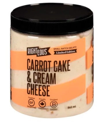 RIGHTEOUS GELATO CARROT CAKE [473 ml]