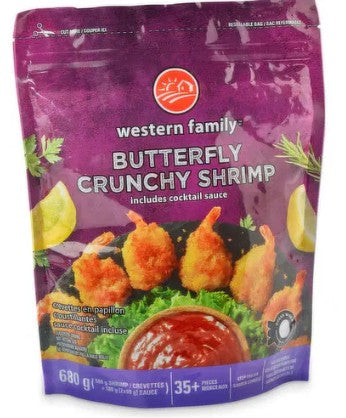 WESTERN FAMILY BUTTERFLY CRUNCHY SHRIMP [680 G]