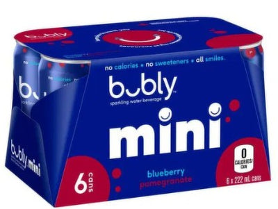 BUBLY MINI BLUEBERRY POMEGRANATE [6 X222ml]