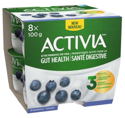 ACTIVIA  BLUEBERRY MULTIPK [8 x 100g]