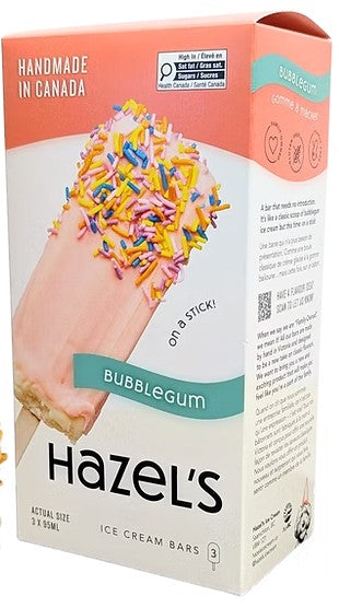 HAZELS BUBBLEGUM ICECREAM BAR [3 pkg]