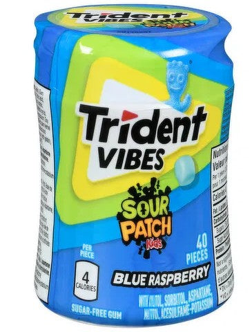 TRIDENT VIBES BLUE RASPBERRY [40 pcs]