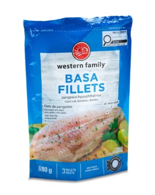 Western Family BASA FROZEN FILLETS [680 G]