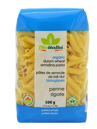 BIOITALIA PASTA PENNE RIGATE [500 G]