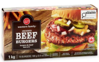 WESTERN FAMILY BEEF BURGERS [1 kg]