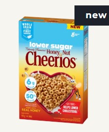 HONEY NUT CHEERIOS LOWER SUGAR [416 G]