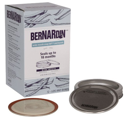 BERNARDIN WIDE MOUTH 2PC LID [12 PK]