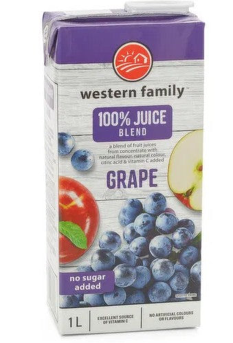 WESTERN FAMILY GRAPE JUICE [1 L]