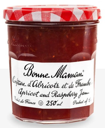 BONNE MAMAN APRICOT RASP JAM [250 ML]