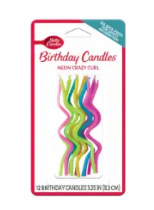 BETTY CROCKER NEON CANDLES [12 S]