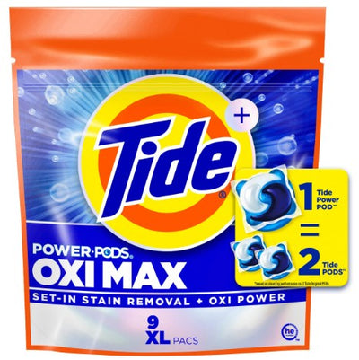TIDE XL POWER PODS OXI MAX [9 PK]