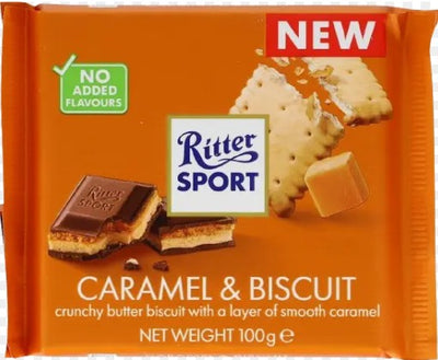 RITTER CARAMEL BISCUIT CHOC [100 G]