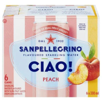 SAN PELLEGRINO CIAO PEACH [6 PK+DE]