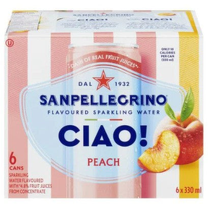 SAN PELLEGRINO CIAO PEACH [6 PK+DE]