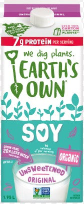 EARTHS OWN SOY UNSWEETENED [1.75 L]