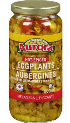 AURORA HOT PICKLED EGGPLANTS [500 ml]