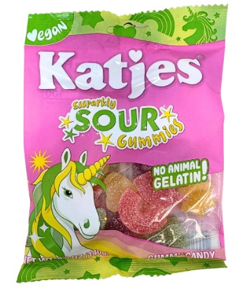 KATJES SPARKLY SOUR GUMMIES [140 g]