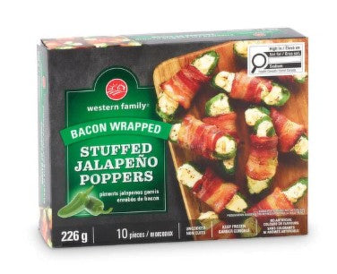 WESTERN FAMILY BACON JALAPENO POPPERS [226 G]
