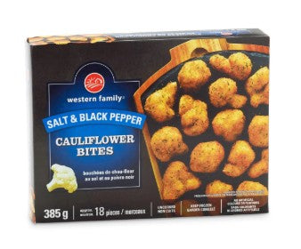 WESTERN FAMILY SALT PEPPER CAULIFLOWER BITES [385 G]