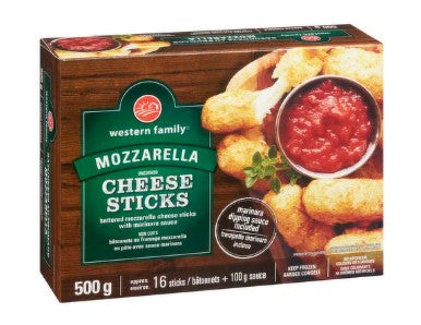 WESTERN FAMILY MOZZARELLA CHEESE STICKS [500 G]