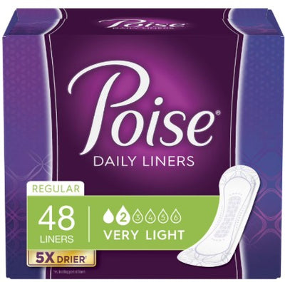 POISE DAILY LINERS VERY LIGHT [48 PK]