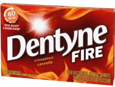 DENTYNE FIRE CINNAMON GUM [12 PK]
