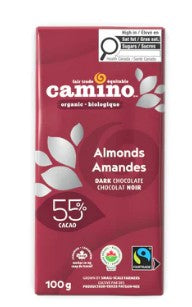 COCOA CAMINO ALMONDS CHOC BAR [100 G]