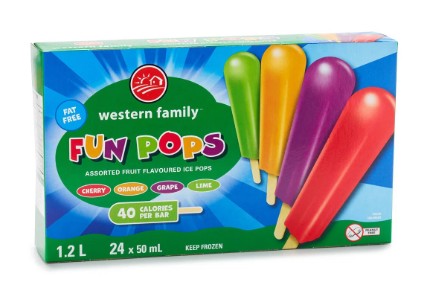 WESTERN FAMILY ICE POPS ASST [24 pcs]