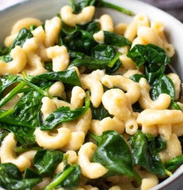 MACARONI W/SPINACH & PARMESAN