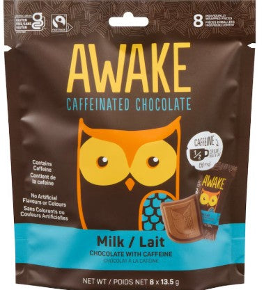 AWAKE MILK CHOCOLATE W/ CAFFEINE [108 g]
