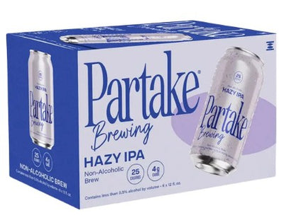 PARTAKE HAZY IPA NON ALC BEER [6 pkg]