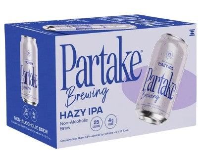 PARTAKE HAZY IPA NON ALC BEER [6 pkg]