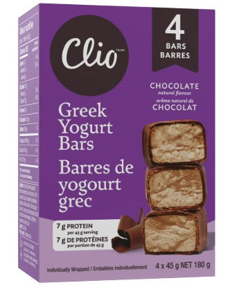 CLIO CHOCOLATE GREEK YOGURT BARS [180 g]