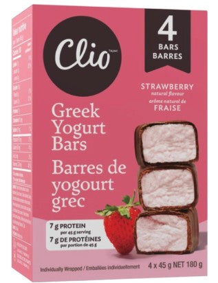 CLIO STRAWBERRY GREEK YOGURT BARS [180 g]