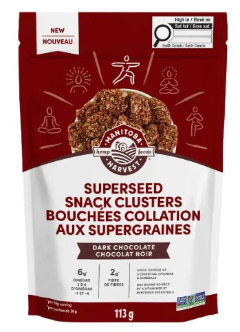 MANITOBA HARVEST DARK CHOCOLATE SNACK CLUSTERS [113 G]