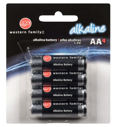 WESTERN FAMILY BATTERIES AA [12 PK]