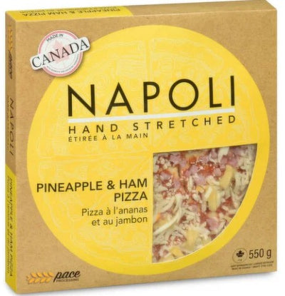 PACE NAPOLI HAND STRETCHED PIZZA PINEAPPLE & HAM [550 G]