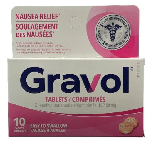 GRAVOL TABLETS 50mg [10 PK]