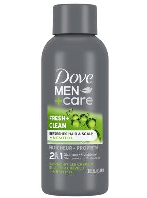 DOVE MENS 2 IN 1 SHAMPOO Travel Size [89 ml]