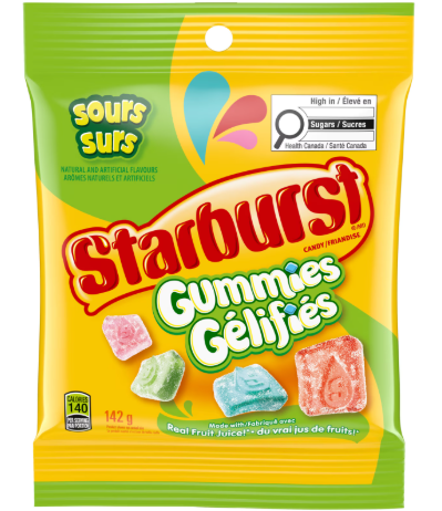 STARBURST GUMMIES SOUR [142 G]