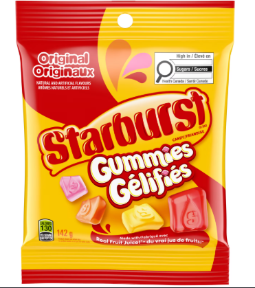 STARBURST GUMMIES ORIGINAL [142 G]