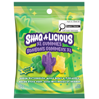 SHAQALICIOUS SOUR GUMMIES [175 G]