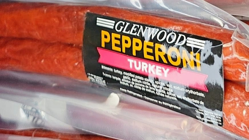 GLENWOOD MEATS PEPPERONI Turkey, 2pk