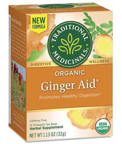 TRADITIONAL MED GINGER AID TEA [16 BAGS]