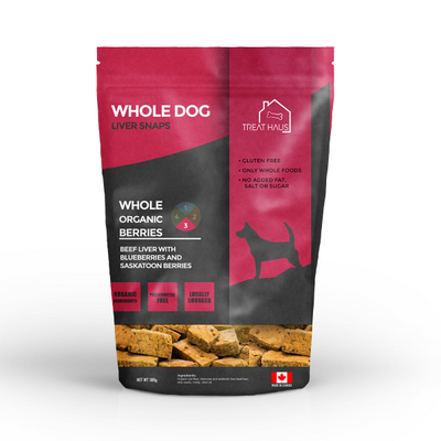 WHOLEDOG LIVER SNAPS BERRIES [380 g]