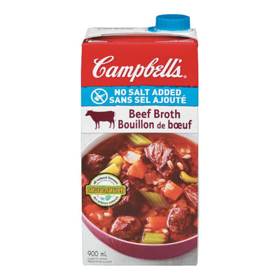CAMPBELLS BEEF BROTH NO SALT [900 ML]