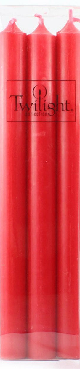 TWILIGHT 10" RED CANDLES [6 PK]